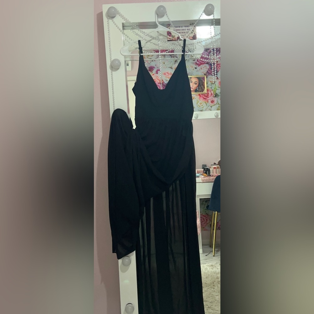 SHEIN SXY Split Thigh Maxi Cami Dress